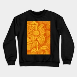 The Flower Print in Colour Crewneck Sweatshirt